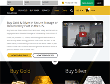 Tablet Screenshot of goldcore.com